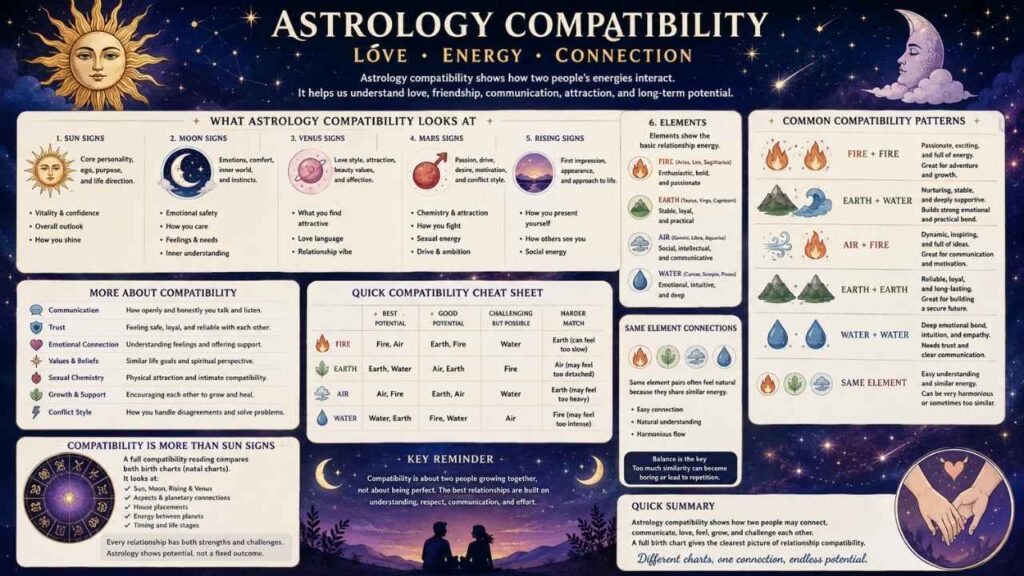 Zodiac Compatibility Chart | Relationship Astrology Guide for Love, Harmony, and Cosmic Insights