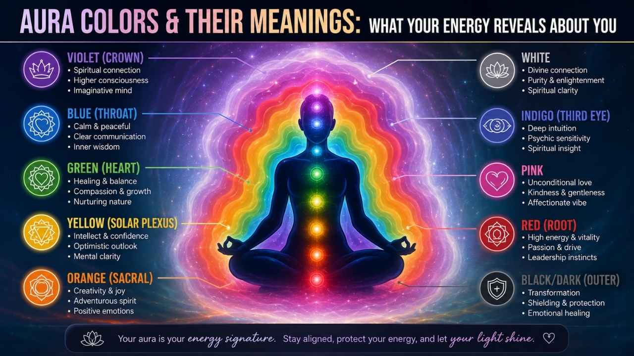 Aura Colors & Meanings Chart | Energy Field Insights, Spiritual Healing, and Personality Guide