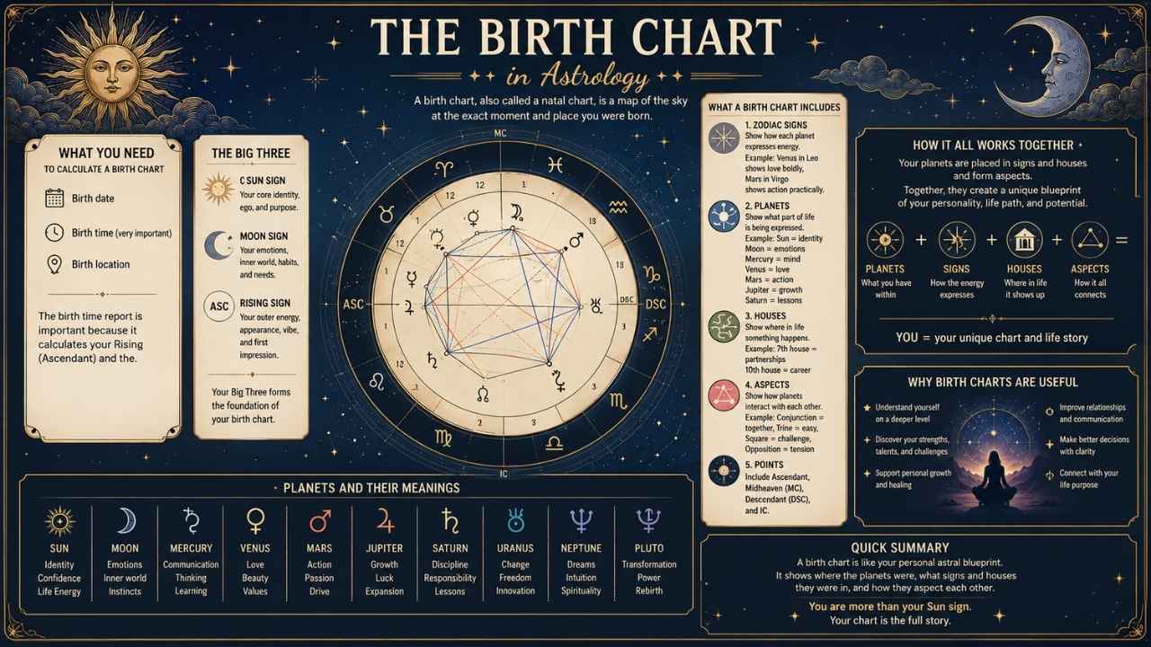 The Birth Chart Explained | A Beginner’s Guide to Astrology and Self‑Discovery