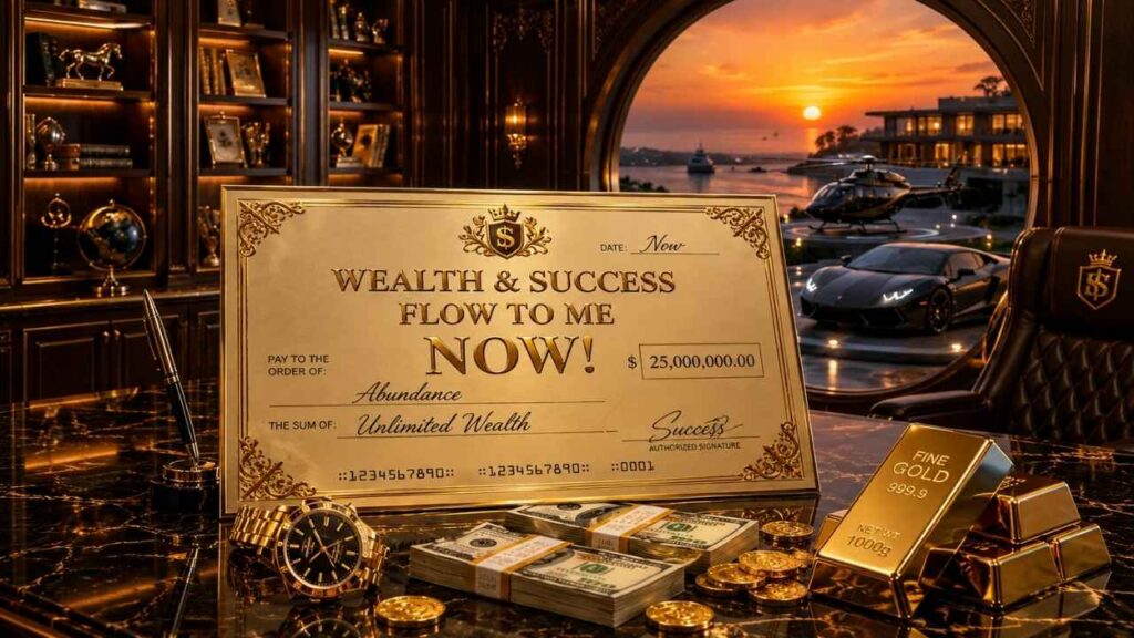 Unlimited Wealth Check | Prosperity Mindset Affirmation for Abundance and Success