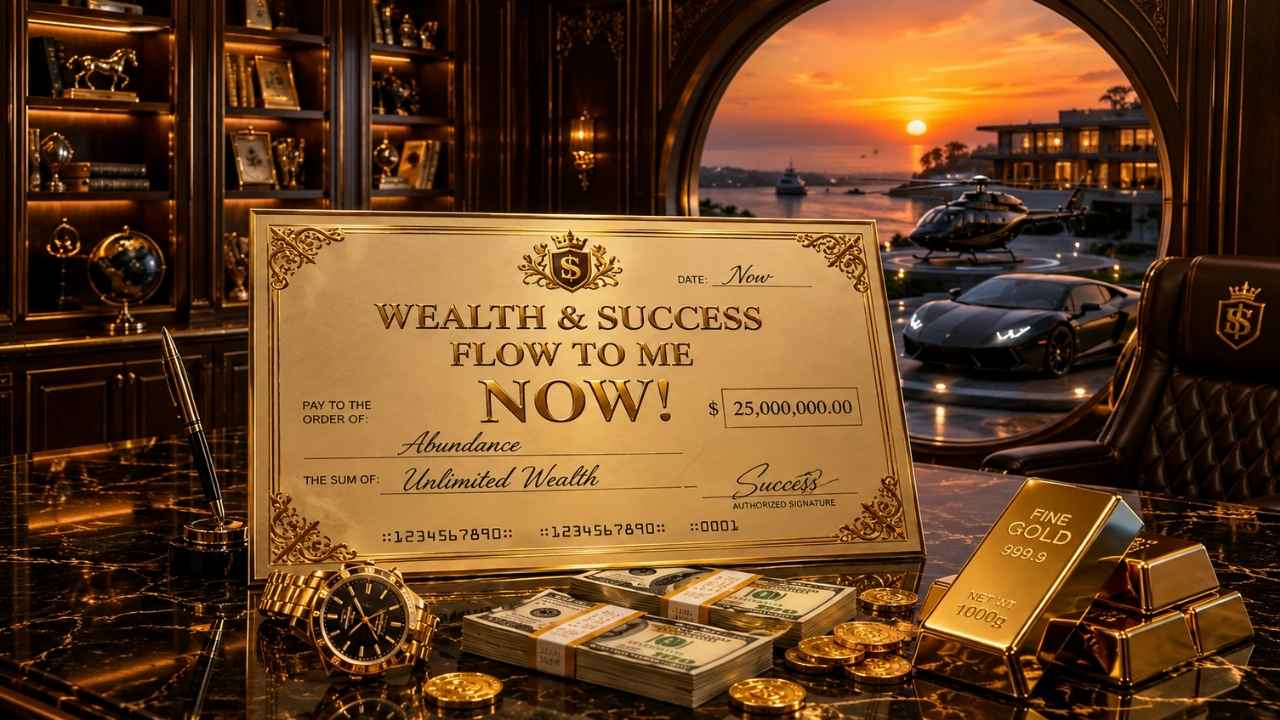 Unlimited Wealth Check | Prosperity Mindset Affirmation for Abundance and Success