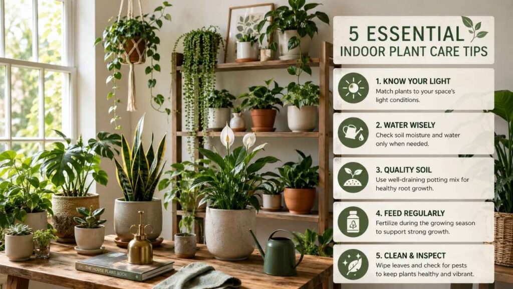 Master Your Indoor Jungle | 5 Easy Plant Care Tips for Healthy Growth