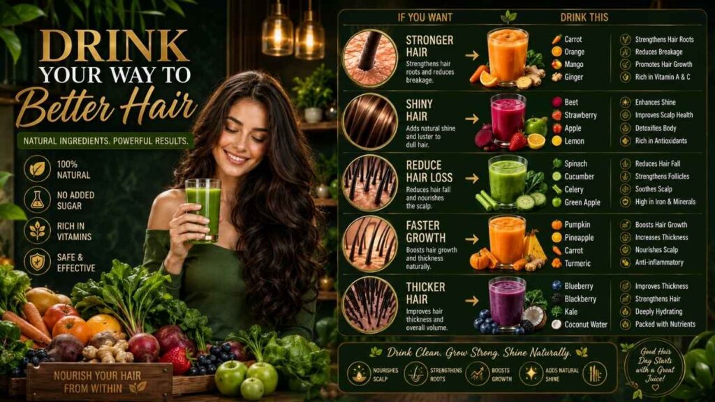 Hair Growth Drinks for Stronger & Thicker Hair | Natural Smoothies, Nutrition & Healthy Care Hair Growth Drinks for Stronger & Thicker Hair | Natural Smoothies, Nutrition & Healthy Care