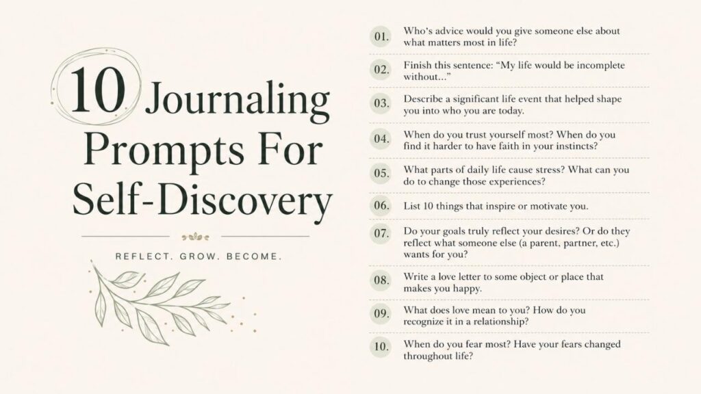 Journal Prompts for Self‑Discovery: Unlock Inner Growth, Reflection, and Personal Transformation