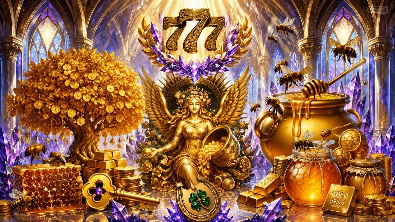 777 Goddess of Gold | Abundance & Prosperity Art for Wealth Manifestation