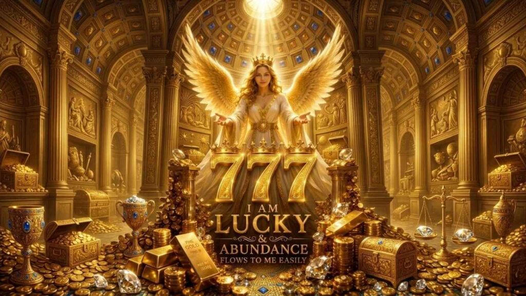 Abundance Is Coming | 777 Lucky iPhone Wallpaper for Wealth and Prosperity Inspiration