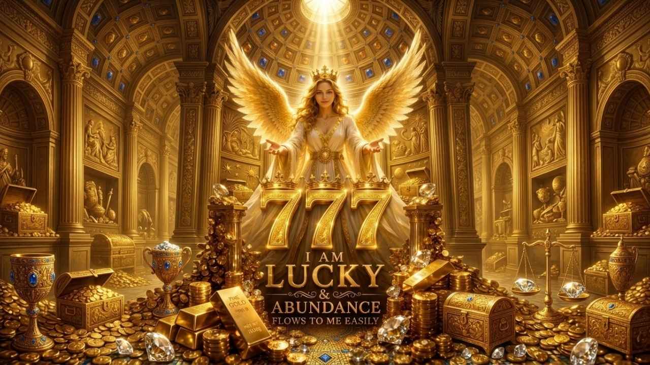 Abundance Is Coming | 777 Lucky iPhone Wallpaper for Wealth and Prosperity Inspiration