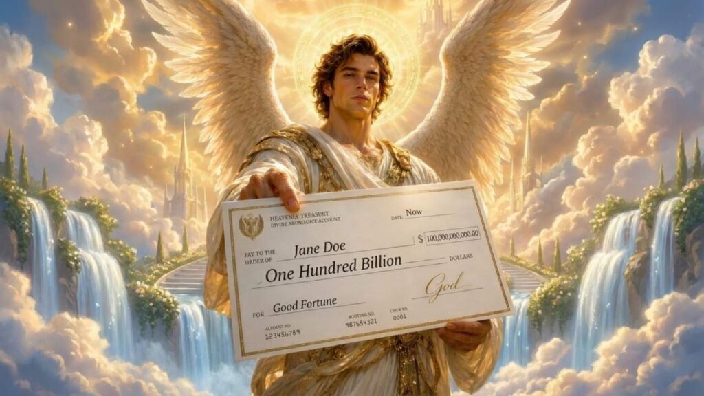 Heavenly Treasury $1 Billion Check Wealth, Abundance, and Success Inspiration