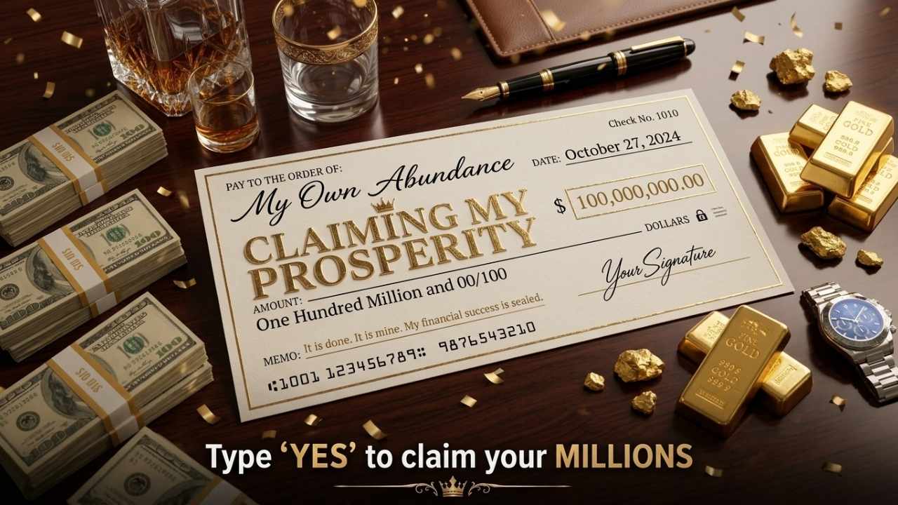 Type YES If You're Ready to Attract Wealth, Success & Unlimited Abundance Today