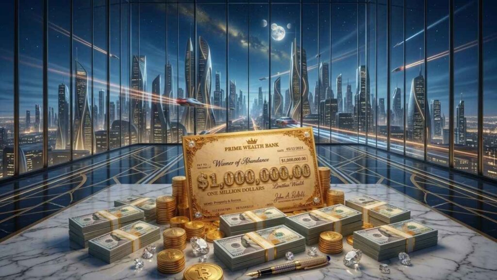 Bank of Abundance Manifestation Check Wealth Mindset for Financial Success and Prosperity