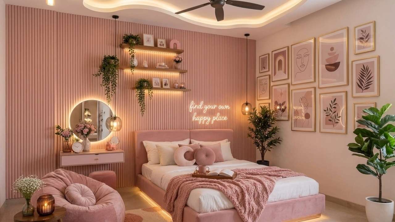 Dreamy Pink Luxury Bedroom Design Ideas with Custom Decor for Elegant Modern Home Interiors