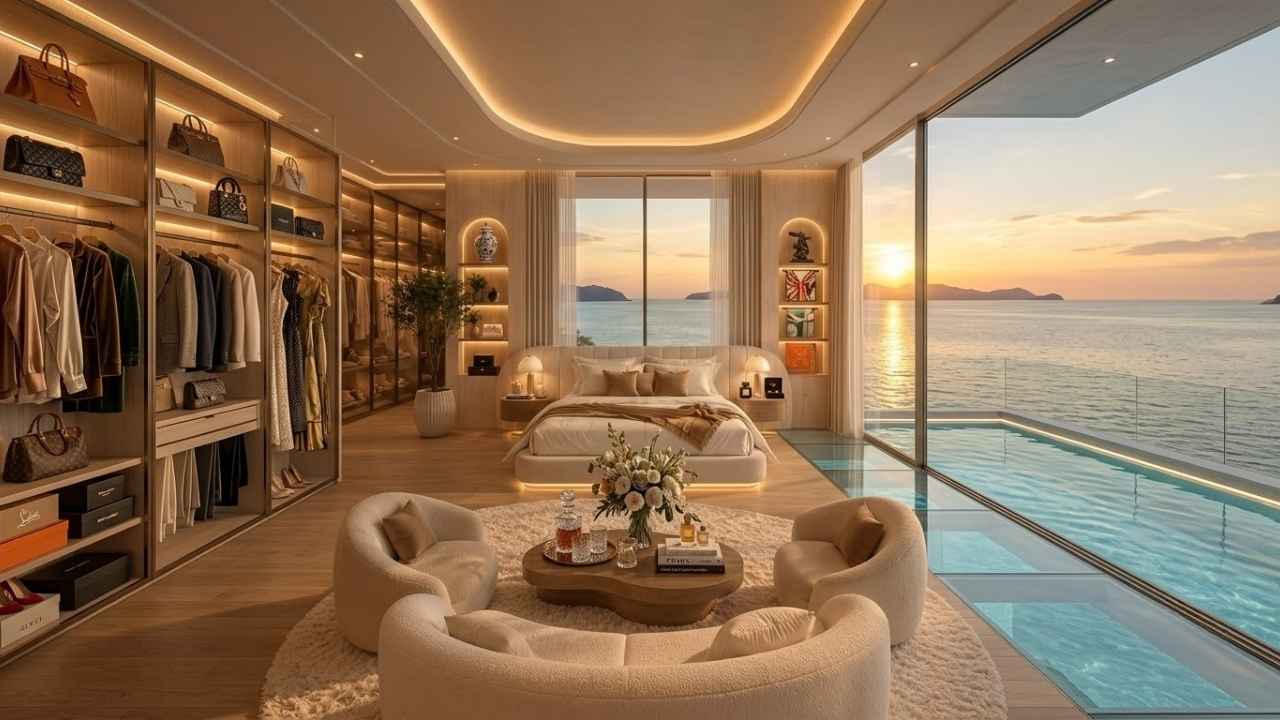 Luxurious Modern Bedroom Sanctuary | Dreamy Beige Aesthetic Decor & Interior Inspiration